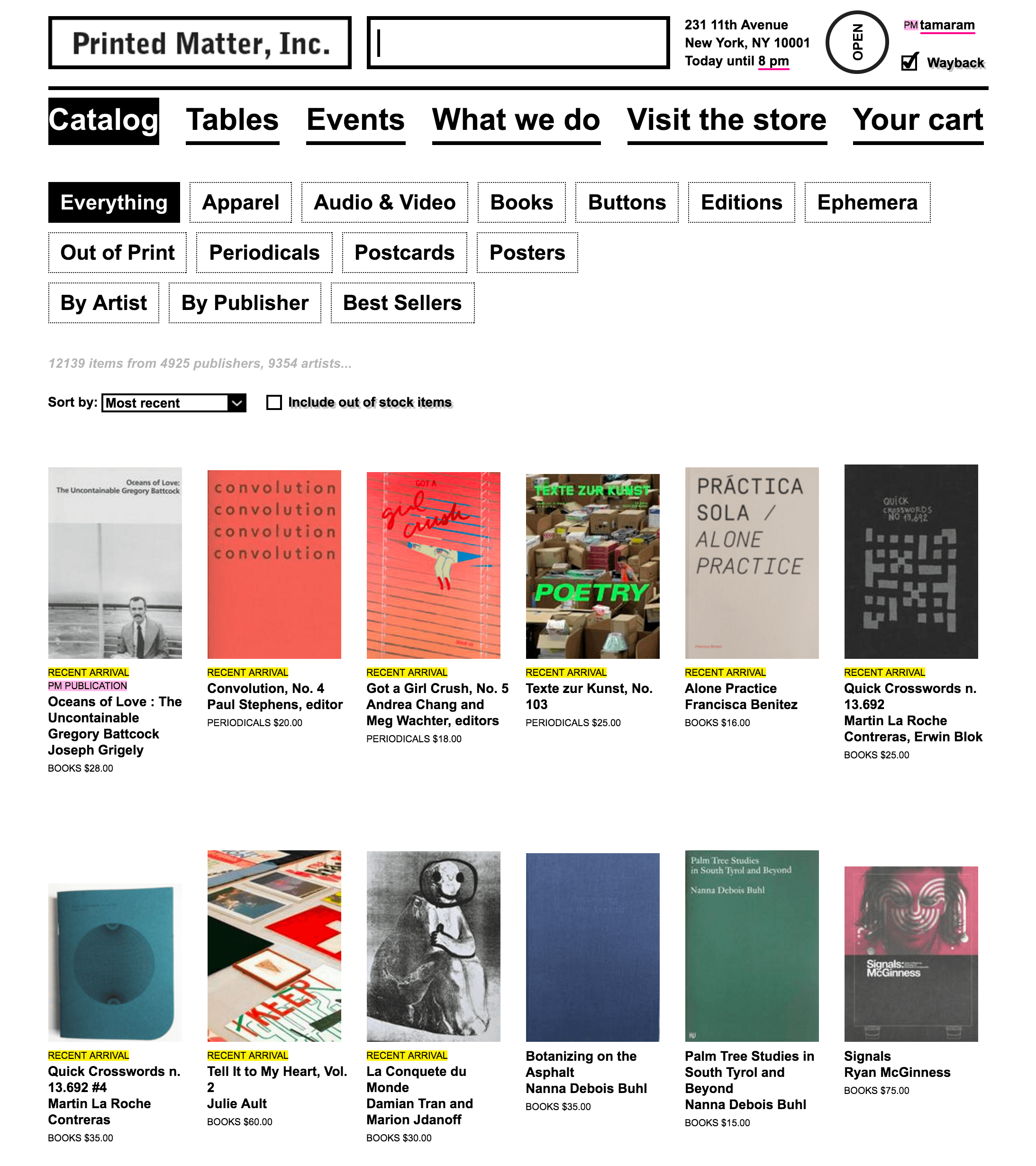 Screenshot of the catalog discovery interface on desktop